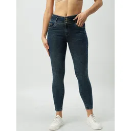 Kraus Jeans Women Super Skinny Fit High Rise Light Fade Stretchable Cropped Jeans-picture-21