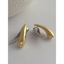 Krelin Rhodium-Plated Teardrop Shaped Studs-picture-10