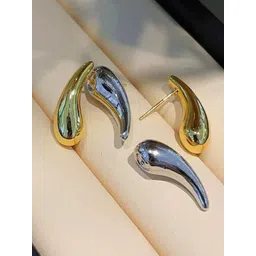 Krelin Rhodium-Plated Teardrop Shaped Studs-picture-29