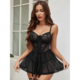 Krelin Women Self Design Baby Doll-picture-29