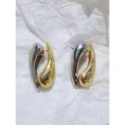 KRENOZ Rhodium-Plated Teardrop Studs-picture-23