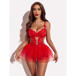 KRENOZ Women Net Baby Doll-picture-24