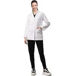 krikish Full Sleeve Lab Coat Surgical White Apron for Doctor/Student-picture-13