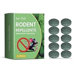 KRILAS Rat Repellent for Car Home Pack of 1 (10 Tablet) Mouse Peppermint Oil to Protect Wires in Car, Bike & Truck Engine No Kill Only Repels Home Indoor-Outdoor Garage Rat Controller Pills to Keep Rodents Out of Car-picture-10