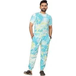 Krishna Apparels Mens Night Suit Set Printed & Mens Cord Sets/Men Top & Pyjama Set Multicolor Printed/Track Suit Set for Men | Slim Fit Perfect for Jogging and Lounging-picture-15