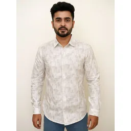 krishna boutique Abstract Printed Slim Fit Cotton Casual Shirt-picture-14