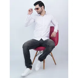 krishna boutique Geometric Printed Slim Fit Cotton Casual Shirt-picture-16