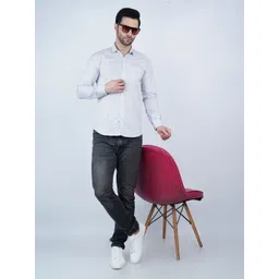 krishna boutique Geometric Printed Slim Fit Cotton Casual Shirt-picture-36