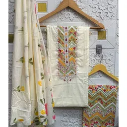 krishna boutique Unstitched Pure Cotton Salwar Suit Material Printed-picture-23