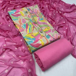 krishna boutique Unstitched Pure Cotton Salwar Suit Material Printed-picture-20