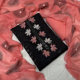 krishna boutique Unstitched Pure Cotton Salwar Suit Material Printed-picture-34