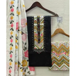 krishna boutique Unstitched Pure Cotton Salwar Suit Material Printed-picture-19