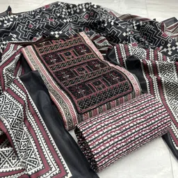 krishna boutique Unstitched Pure Cotton Salwar Suit Material Printed-picture-21