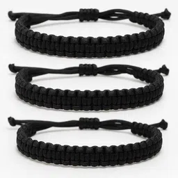 krishnacollection Handmade Dhaga Adjustable Bracelet for Bracelets pack of 3 Men & Women Wrist Band-picture-12