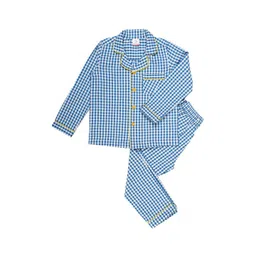 KRISS-CROX Unisex Kids Checked Night suit-picture-54