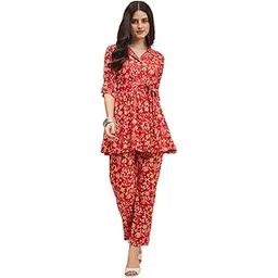 kritanjya designs Women Co-Ords Set, Straight Kurta with Pant-picture-19