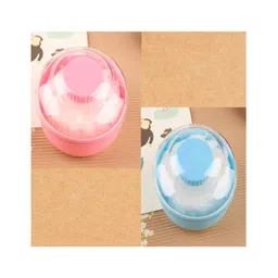 Kritiu Baby Powder Puff With Case Pack Of 2- Pink Blue-picture-24