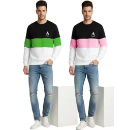 Kroptee Men Colourblocked Sweatshirt-picture-19