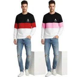 Kroptee Men Colourblocked Sweatshirt-picture-16