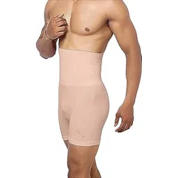 kroywen Men Tummy Tucker High Waist Shaper Boxer Brief Beige, 1 Pc (Free Size)-picture-20