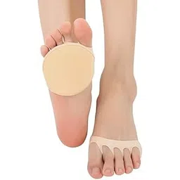 kroywen Toe Topper Liner Socks Sponge Cushion No Show Women's Toeless Half Socks for High Heels Sandals Sling back-picture-30