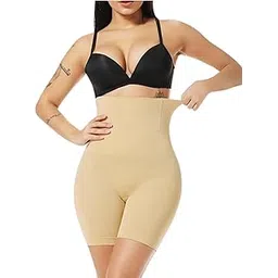 kroywen Women's Tummy Tucker High Waist Shapewear with Anti Rolling Strip Panties Shapewear (Free-Size)-picture-46