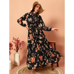 krunal raiyani Krunal Women Raiyani Printed Fit And Flare Maxi Dresses-picture-29