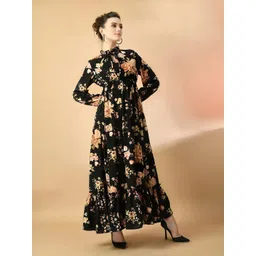 Krunal Raiyani Women Floral Printed Empire Maxi Dresses-picture-24