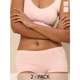 Krvvy Pack of 2 High-Rise Moisture wicking Boy Shorts Briefs-picture-29