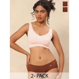 Krvvy Women Solid Pack Of 2 Hipster Briefs-picture-38