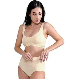 krvvy Women's Seamless and Wireless All Day Control Shaper and Ultrasoft Bralette with Super Stretchable Fabric and No Sweat Design-picture-37