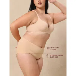 krvvy Pack of 2 Seamless Boyshorts | High-Rise, Full Coverage Panty for Women with 100% Cotton Gusset | Ultrasoft Fabric for All Day Comfort image 3