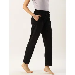 Kryptic Black & Blue Cotton Regular Fit Lounge Pants - Pack of 2 image 3