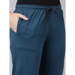 Kryptic Black & Blue Cotton Regular Fit Lounge Pants - Pack of 2 image 4