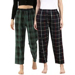 Kryptic Black & Green Cotton Relaxed Fit Printed Lounge Pants - Pack of 2-picture-17