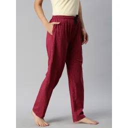 Kryptic Black & Maroon Printed Pyjamas (Pack Of 2) image 3