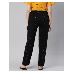 Kryptic Blue & Black Printed Pure Cotton Elasticated Waist Band Regular Fit Pyjamas - Pack of 2 image 3