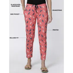 Kryptic Charcoal & Orange Cotton Relaxed Fit Printed Lounge Pants - Pack of 2-picture-31