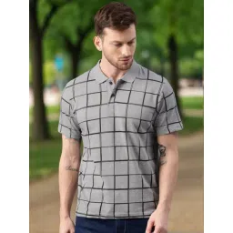 Kryptic Grey Melange Polo T-Shirt-picture-16