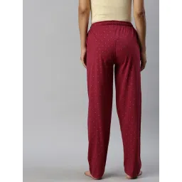 Kryptic Maroon & Black Cotton Printed Pyjamas image 2