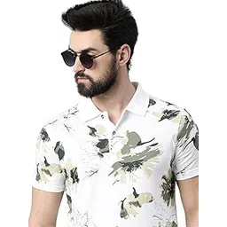 kryptic Mens Pure Cotton Printed Half Sleeve Polo T-Shirt-picture-11