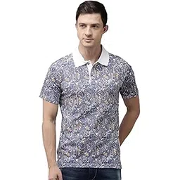 kryptic Men’s Ultra-Soft Cotton Rich Casual Printed Half Sleeve Regular Fit Classic Polo T-Shirt – Soft, Cool & Stylish Everyday Wear-picture-10