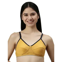 Kryptic Mustard Cotton Medium Coverage Bralette Bra-picture-47