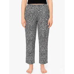 Kryptic Printed Pure Cotton Relaxed-Fit Straight-Leg Lounge Pants-picture-17