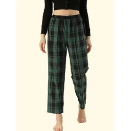 kryptic Pure Cotton Mid rise relaxed fit lounge pant with side pocket Women Pyjama-picture-32