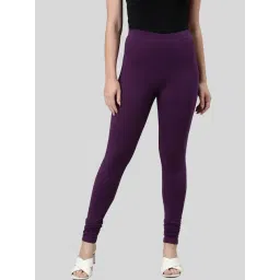 Kryptic Purple Cotton Regular Fit Leggings-picture-20