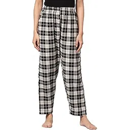 kryptic Women Checked Pure Cotton Elasticated Waist Band Regular fit Pyjama-picture-34