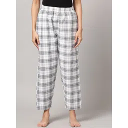 Kryptic Women Checked Pure Cotton Lounge Pants image 1
