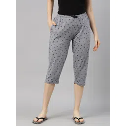 Kryptic Women Conversational Printed Pure Cotton Relaxed Fit Capris-picture-29