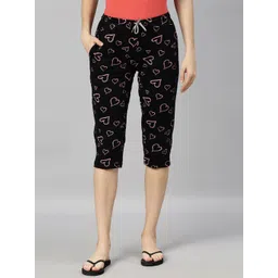 Kryptic Women Conversational Printed Pure Cotton Relaxed Fit Capris-picture-26